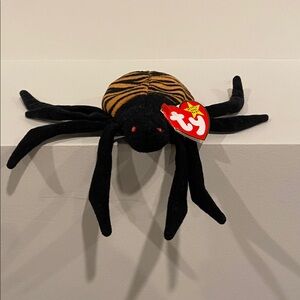 TY Beanie Baby - Spinner the Spider - NEW WITH TAGS! vintage toys toy plush kids